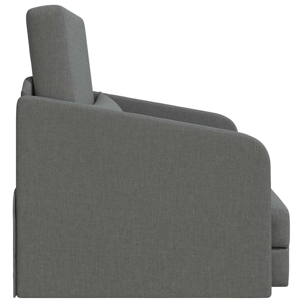 Sofa Bed Dark grey 65 x 80 x 83 cm Fabric
