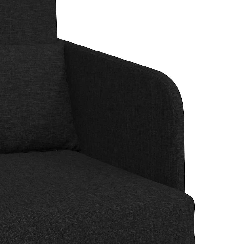 Sofa Bed Black 65 x 80 x 83 cm Fabric