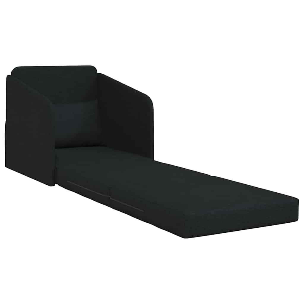 Sofa Bed Black 65 x 80 x 83 cm Fabric