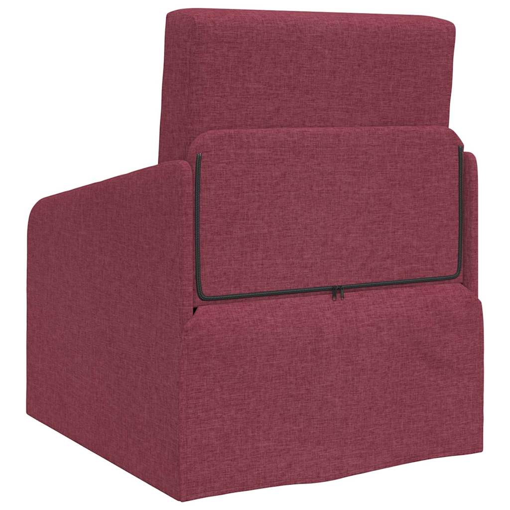 Sofa Bed Wine red 65 x 80 x 83 cm Fabric