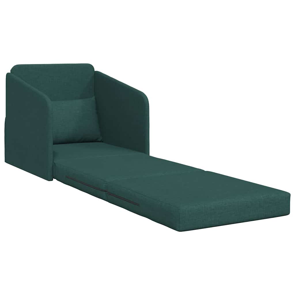 Sofa Bed Dark green 65 x 80 x 83 cm Fabric