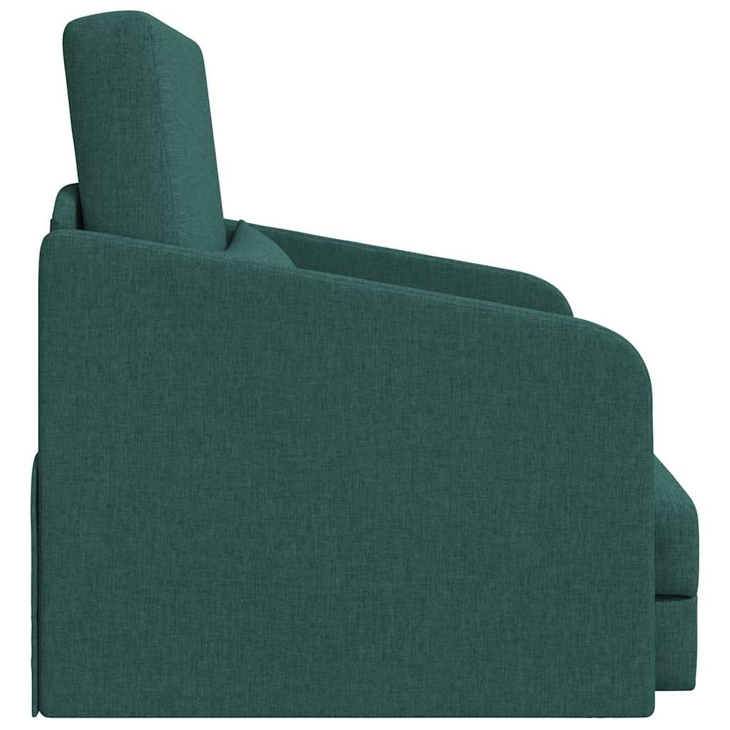 Sofa Bed Dark green 65 x 80 x 83 cm Fabric