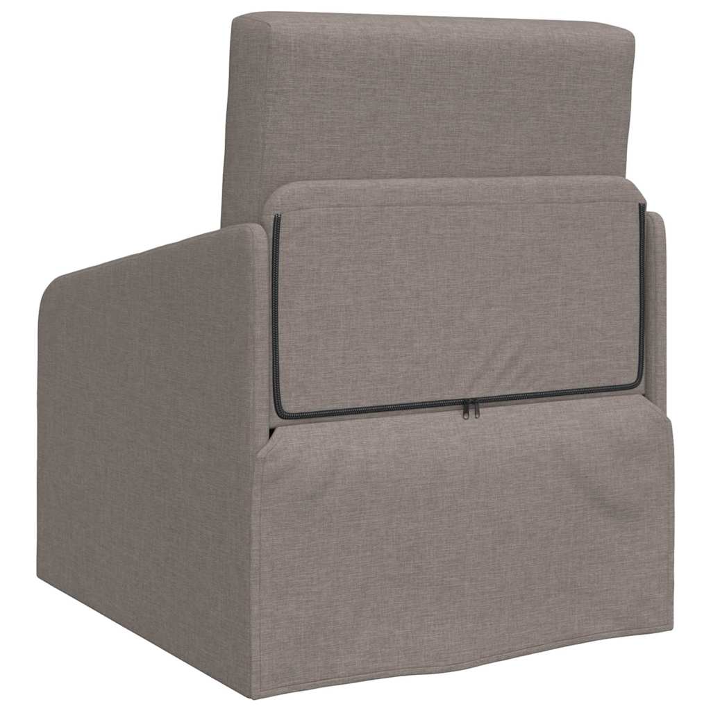 Sofa Bed Taupe 65 x 80 x 83 cm Fabric