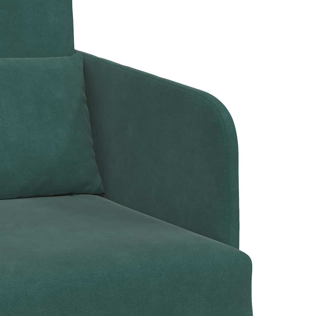 Sofa Bed Dark Green 65 x 80 x 83 cm Velvet