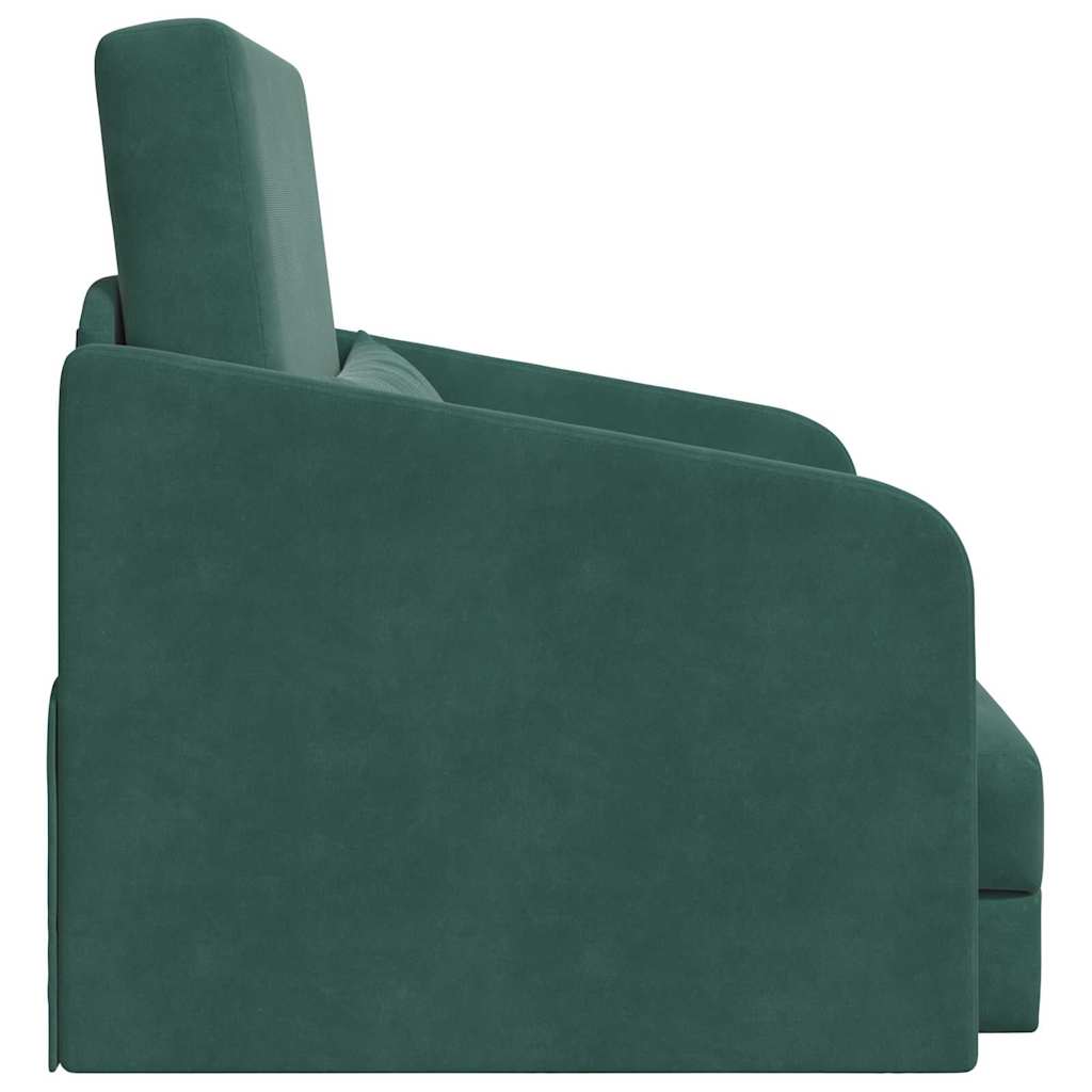 Sofa Bed Dark Green 65 x 80 x 83 cm Velvet