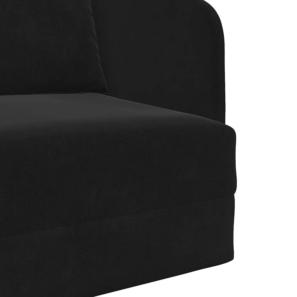 Sofa Bed Black 65 x 80 x 83 cm Velvet