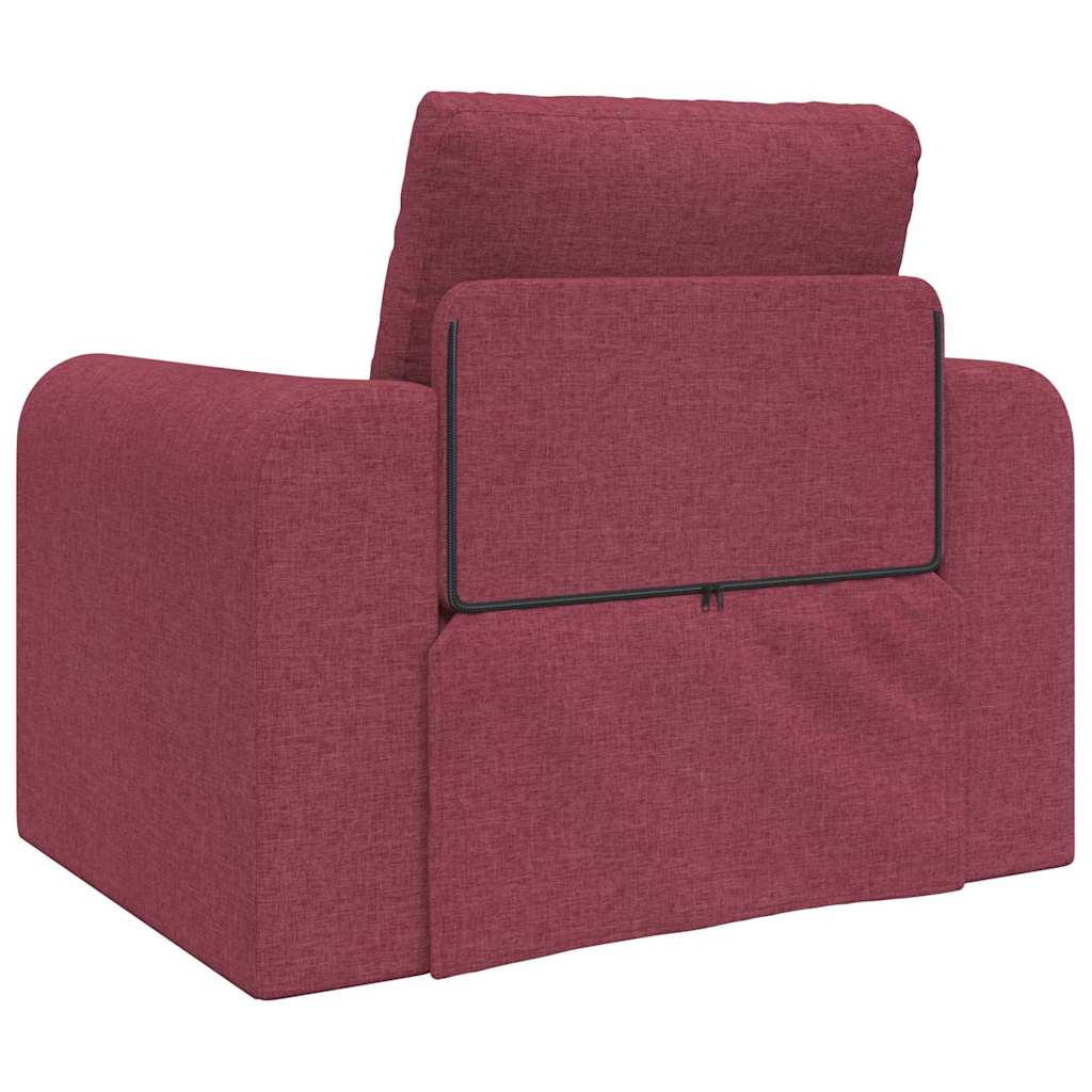 Sofa Bed Wine red 98 x 71 x 83 cm Fabric