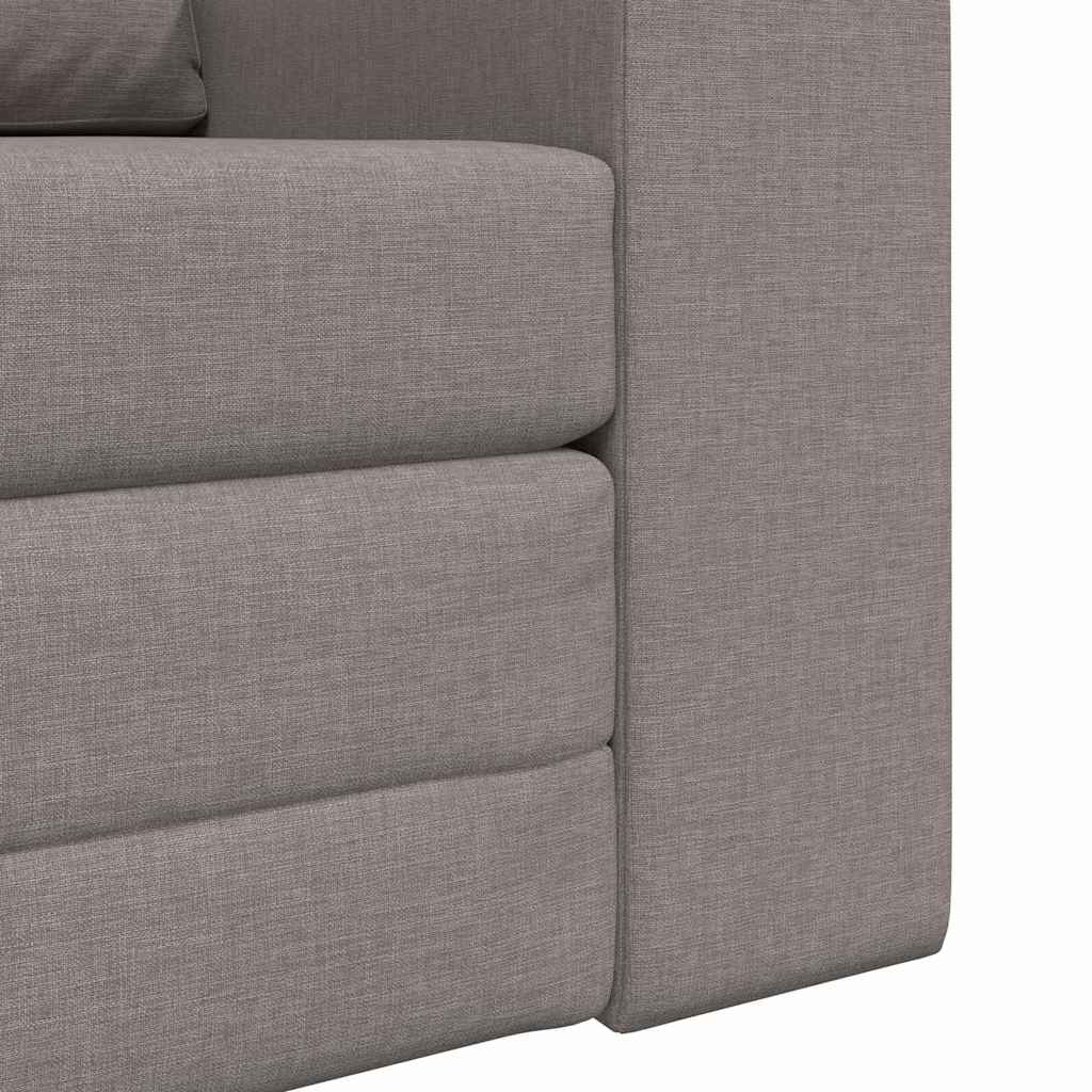 Sofa Bed Taupe 98 x 71 x 83 cm Fabric