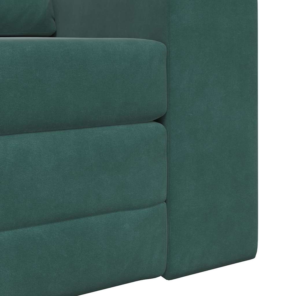 Sofa Bed Dark green 98 x 71 x 83 cm Velvet