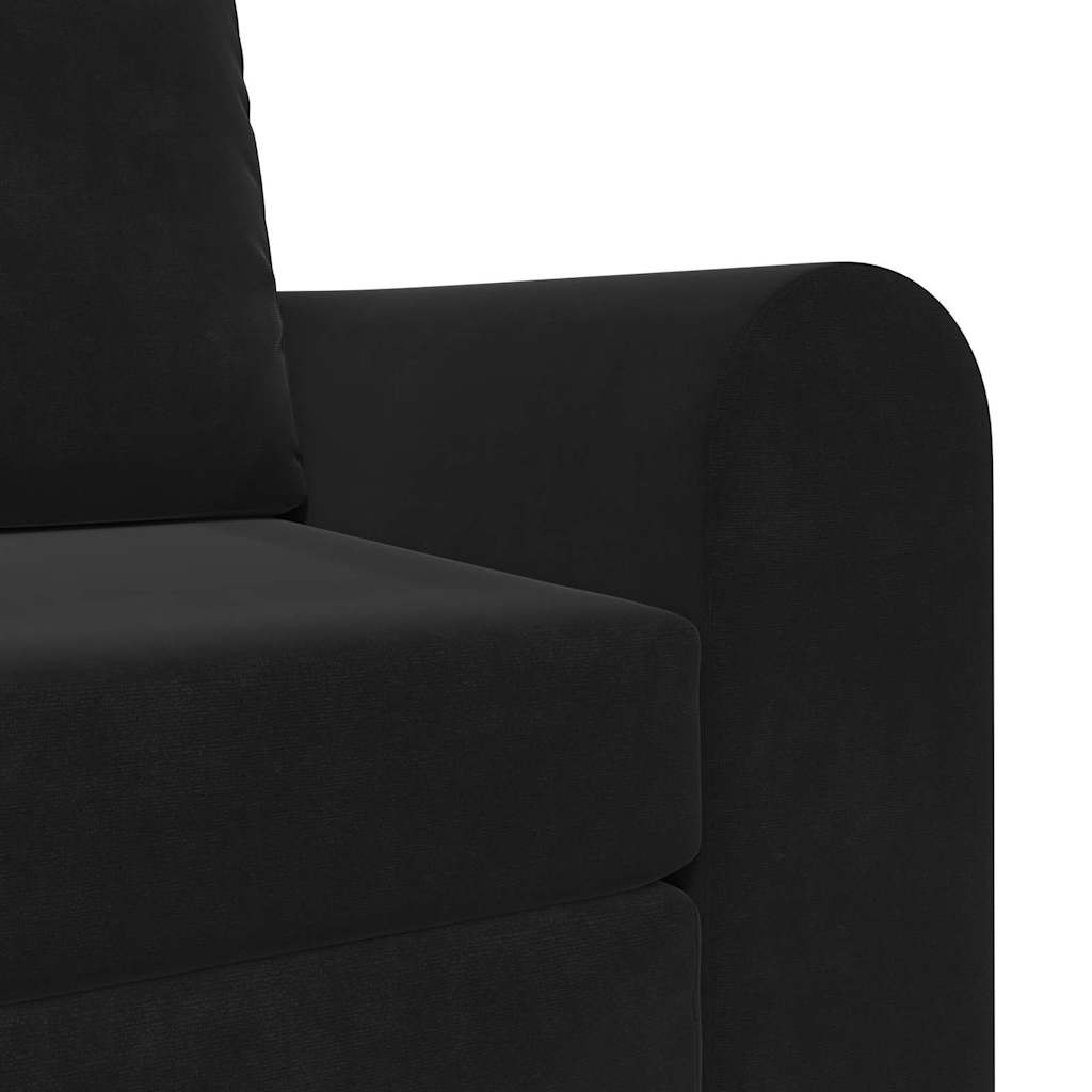 Sofa Bed Black 98 x 71 x 83 cm Velvet