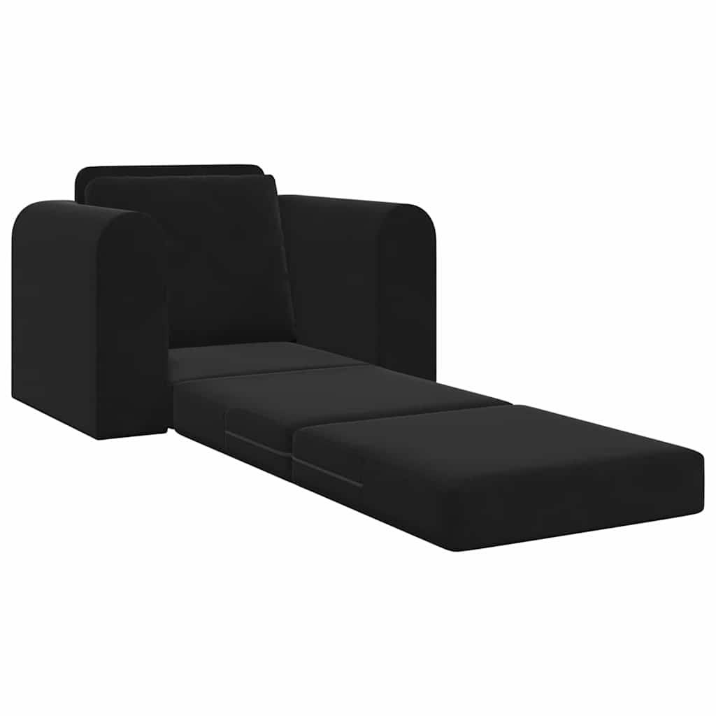 Sofa Bed Black 98 x 71 x 83 cm Velvet