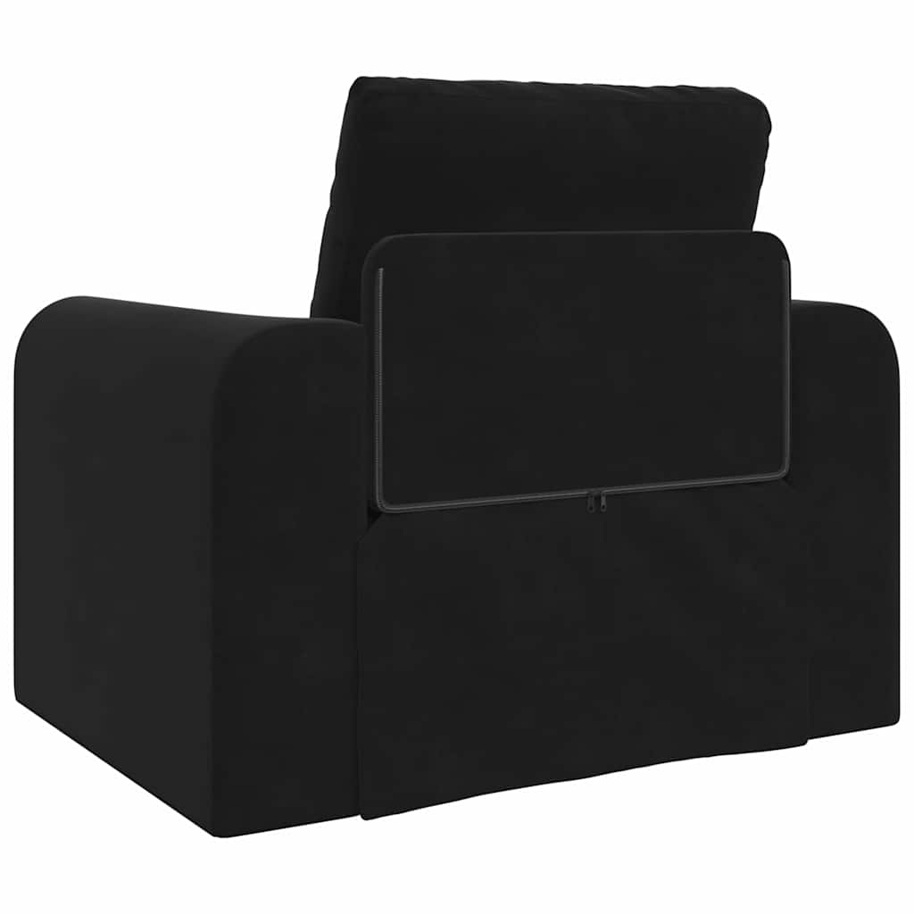 Sofa Bed Black 98 x 71 x 83 cm Velvet