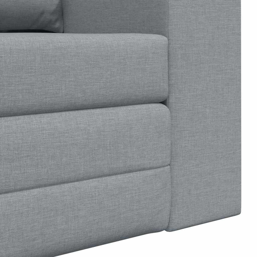 Sofa Bed Light grey 148 x 71 x 83 cm Fabric