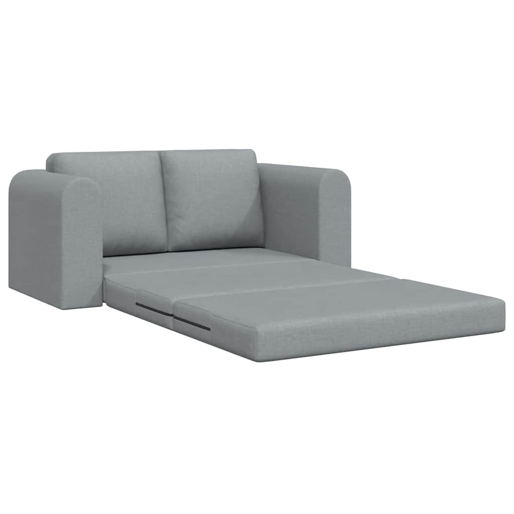 Sofa Bed Light grey 148 x 71 x 83 cm Fabric