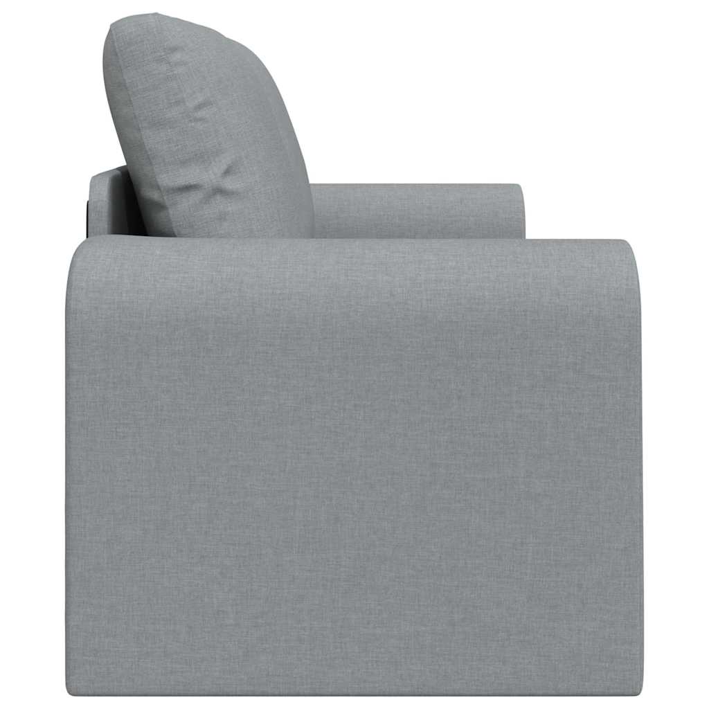 Sofa Bed Light grey 148 x 71 x 83 cm Fabric