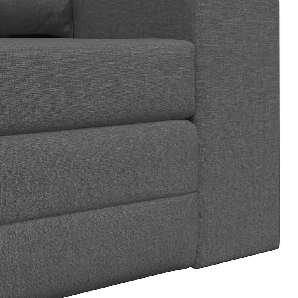 Sofa Bed Dark grey 148 x 71 x 83 cm Fabric