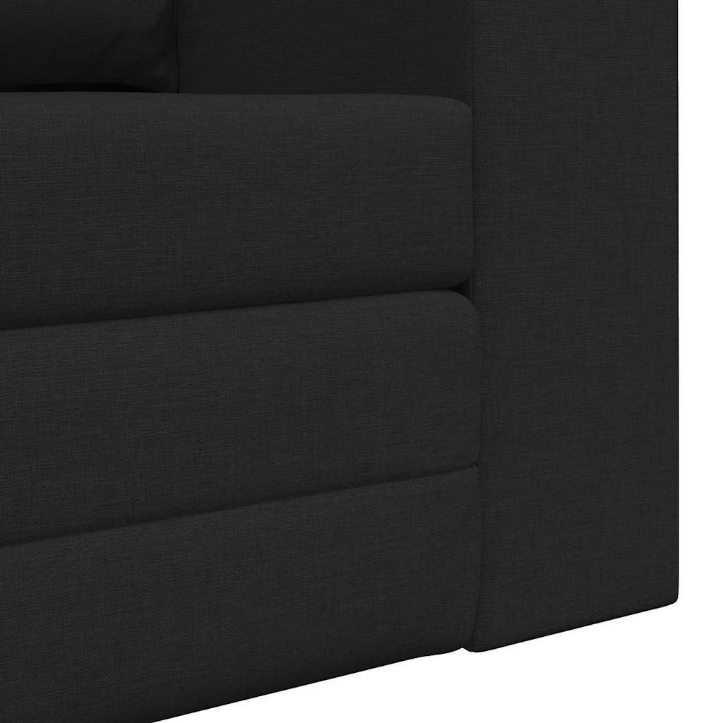 Sofa Bed Black 148 x 71 x 83 cm Fabric