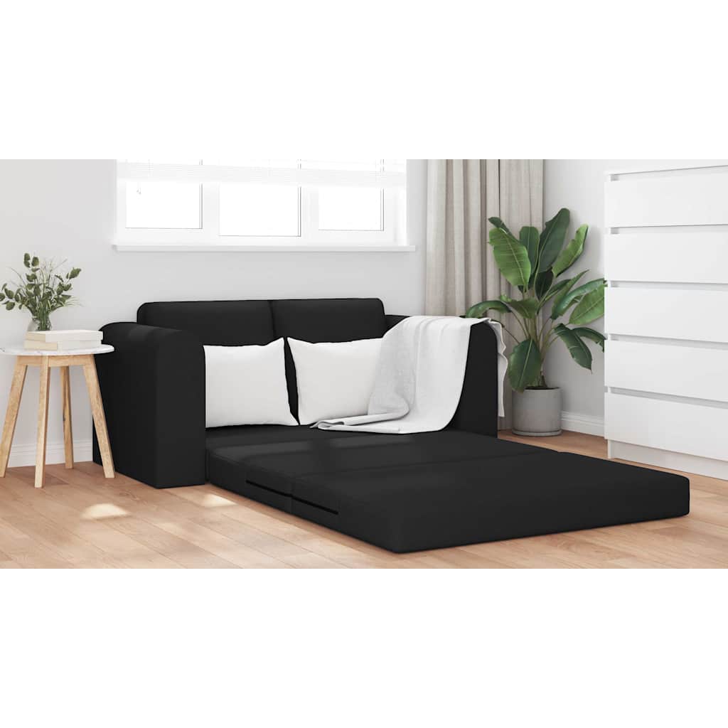 Sofa Bed Black 148 x 71 x 83 cm Fabric
