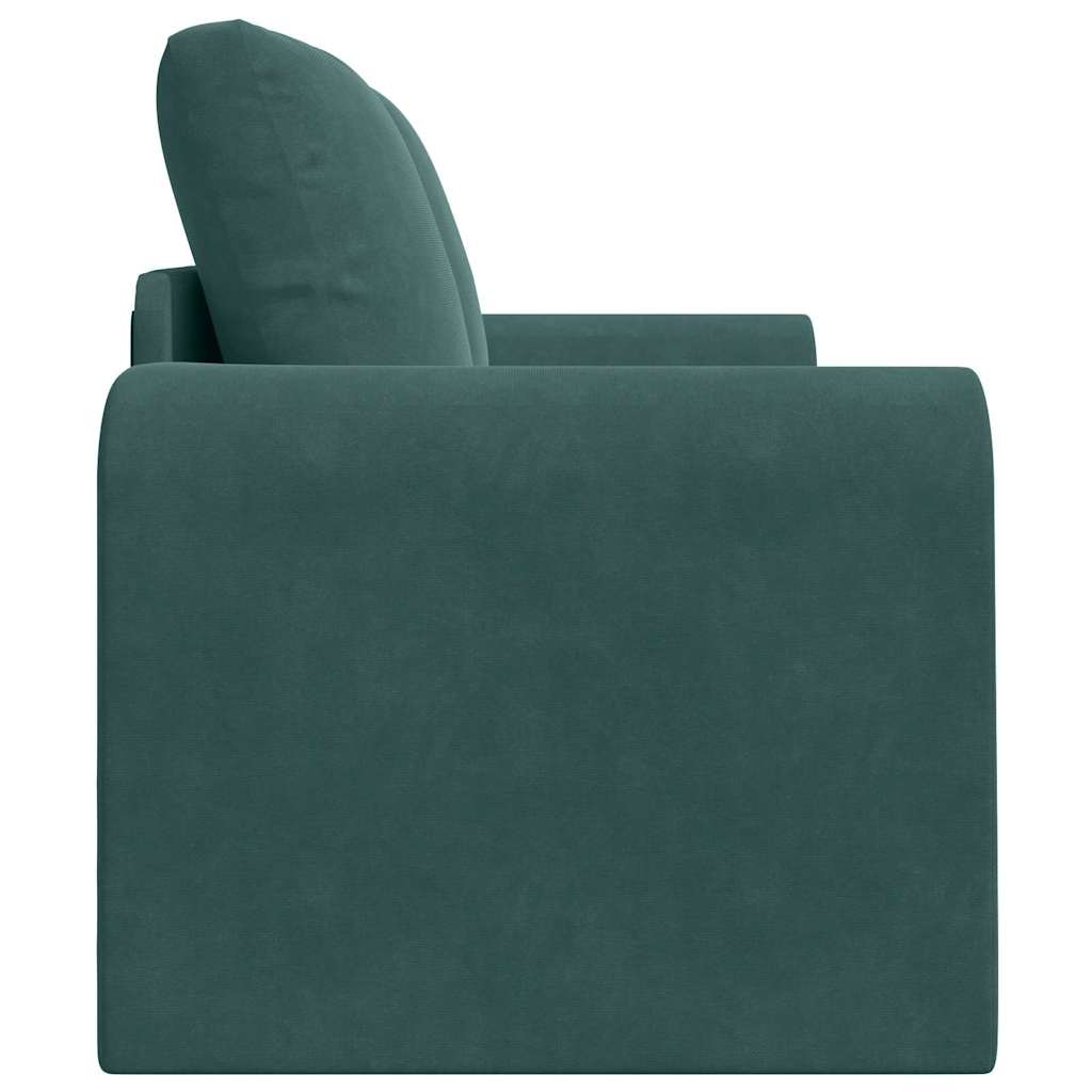 Sofa Bed Dark green 148 x 71 x 83 cm Velvet