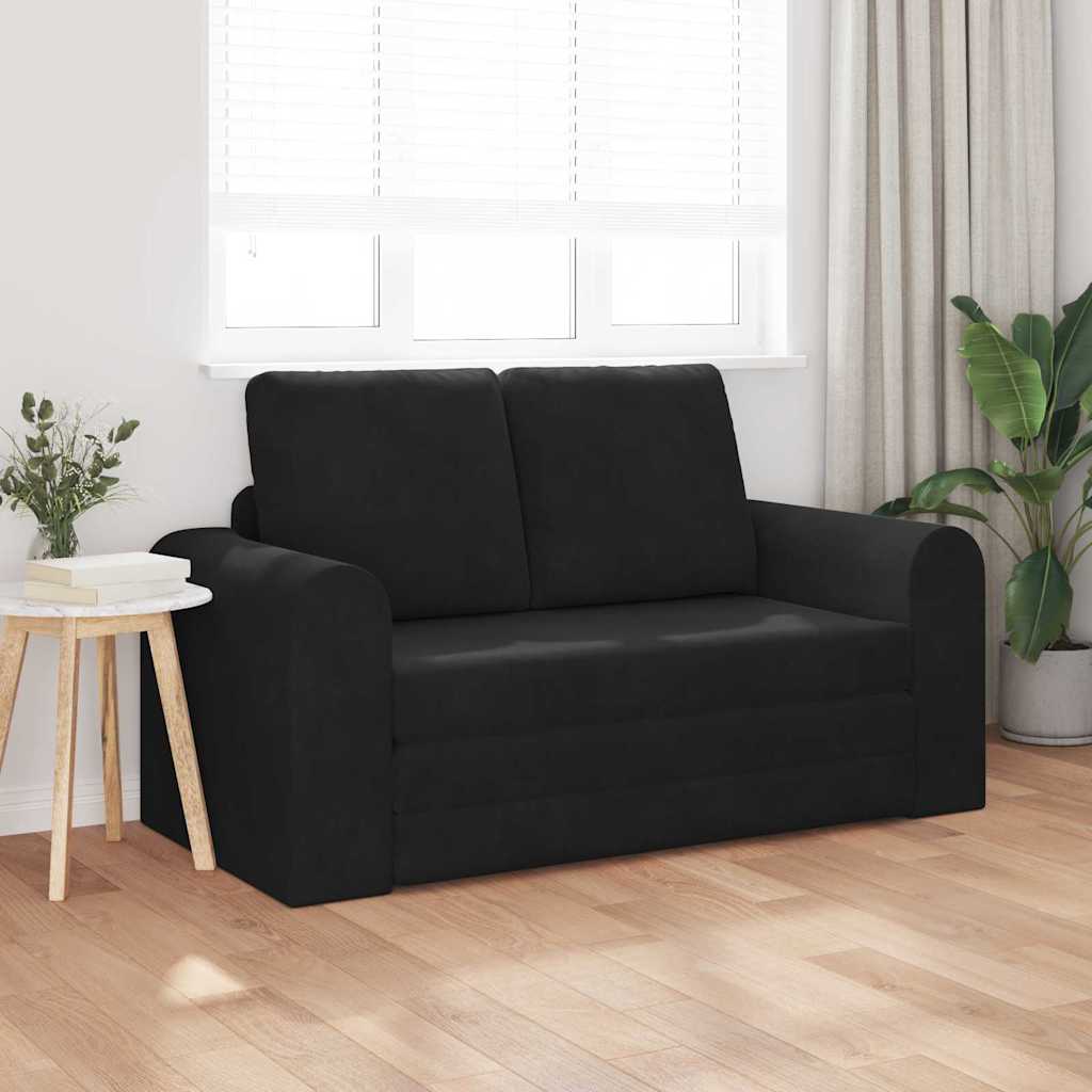Sofa Bed Black 148 x 71 x 83 cm Velvet