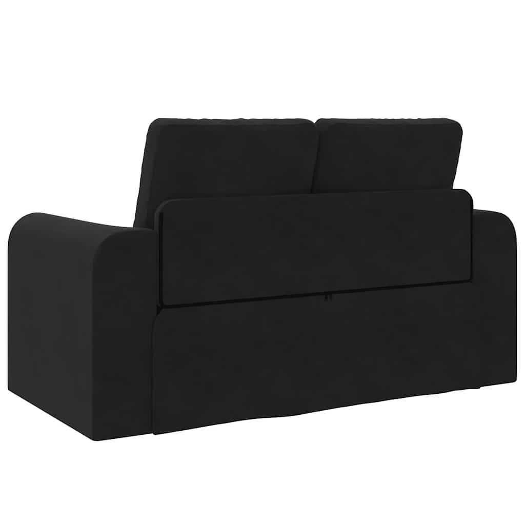 Sofa Bed Black 148 x 71 x 83 cm Velvet
