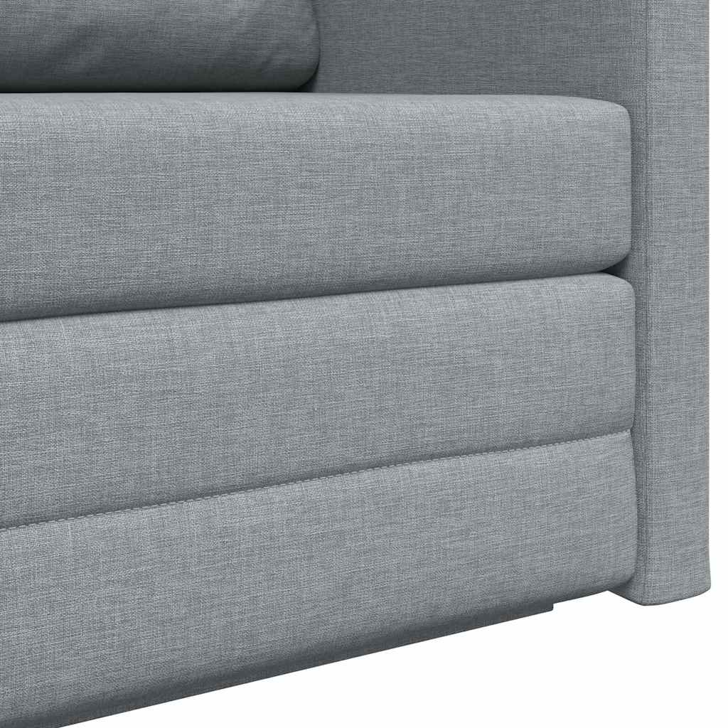 Sofa Bed Light grey 124 x 71 x 78 cm Fabric