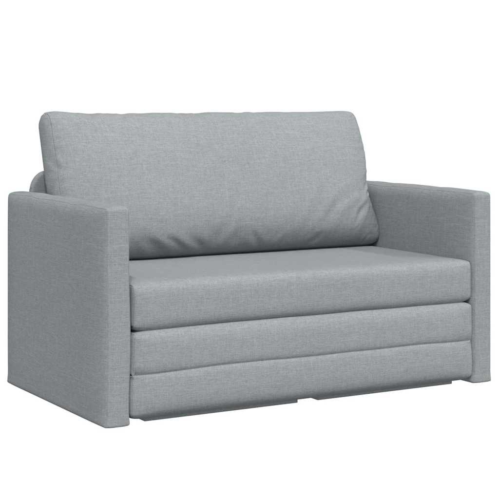 Sofa Bed Light grey 124 x 71 x 78 cm Fabric