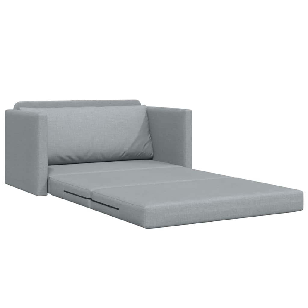 Sofa Bed Light grey 124 x 71 x 78 cm Fabric