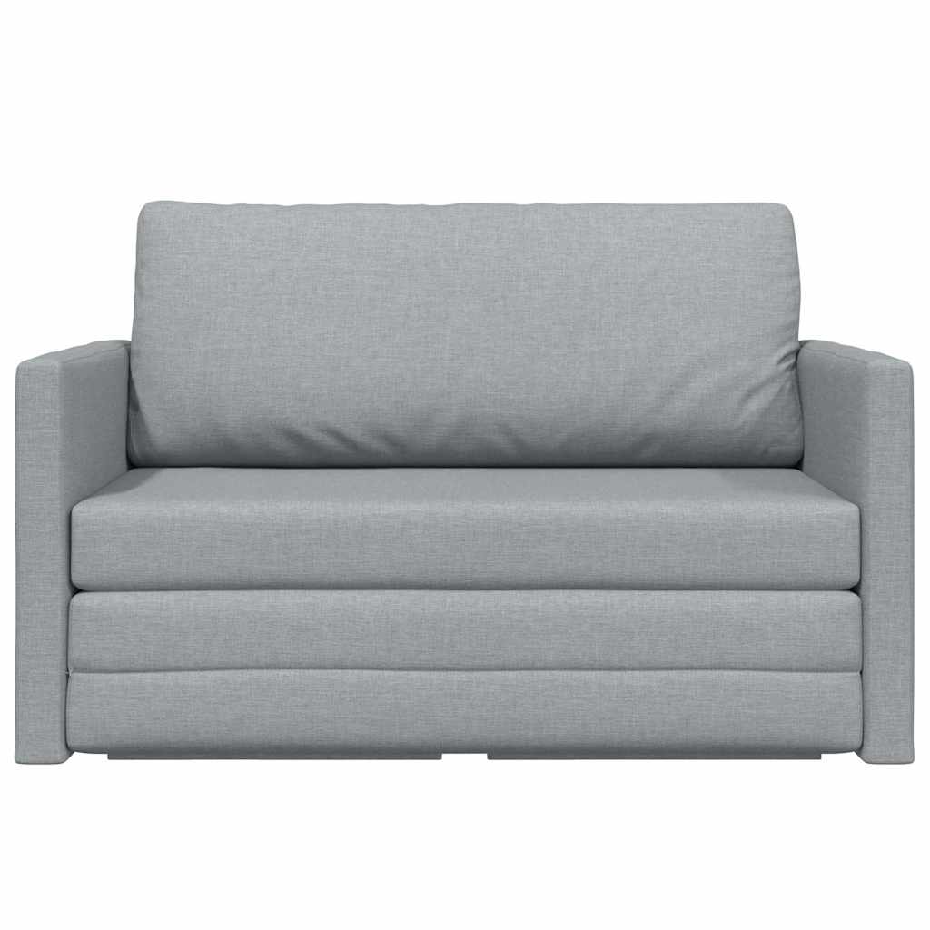 Sofa Bed Light grey 124 x 71 x 78 cm Fabric