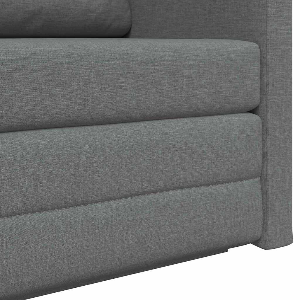 Sofa Bed Dark grey 124 x 71 x 78 cm Fabric