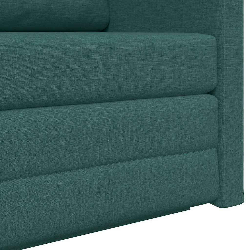 Sofa Bed Dark green 124 x 71 x 78 cm Fabric