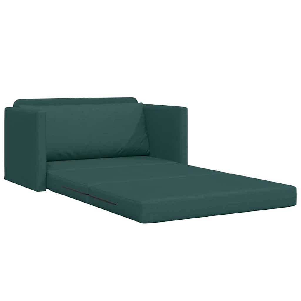 Sofa Bed Dark green 124 x 71 x 78 cm Fabric