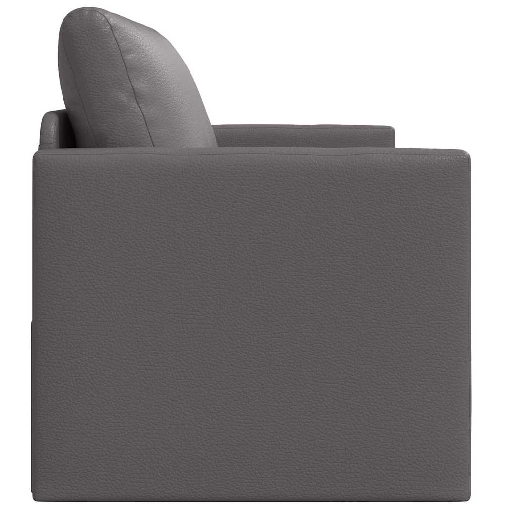 Sofa Bed Grey 124 x 71 x 78 cm Artificial Leather