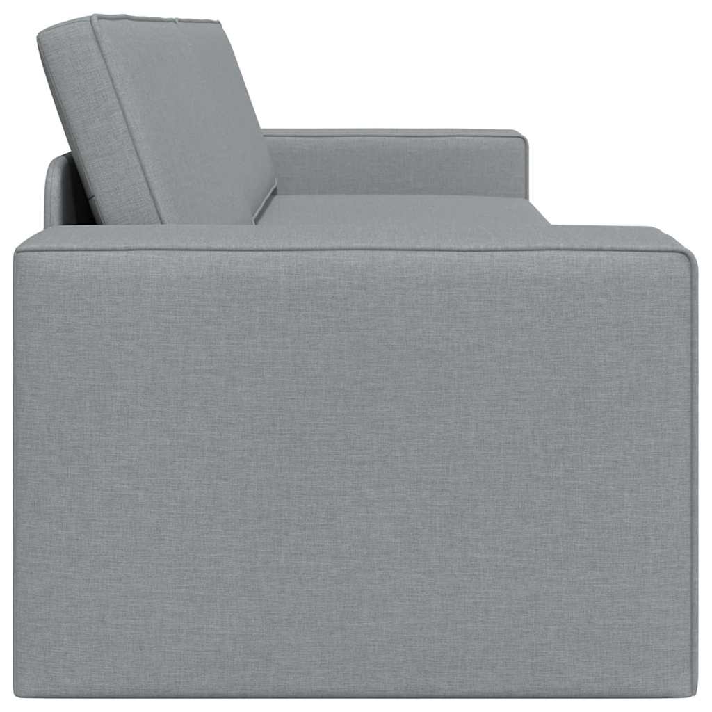 Floor Sofa Bed Light grey 245 x 78 x 77 cm Fabric