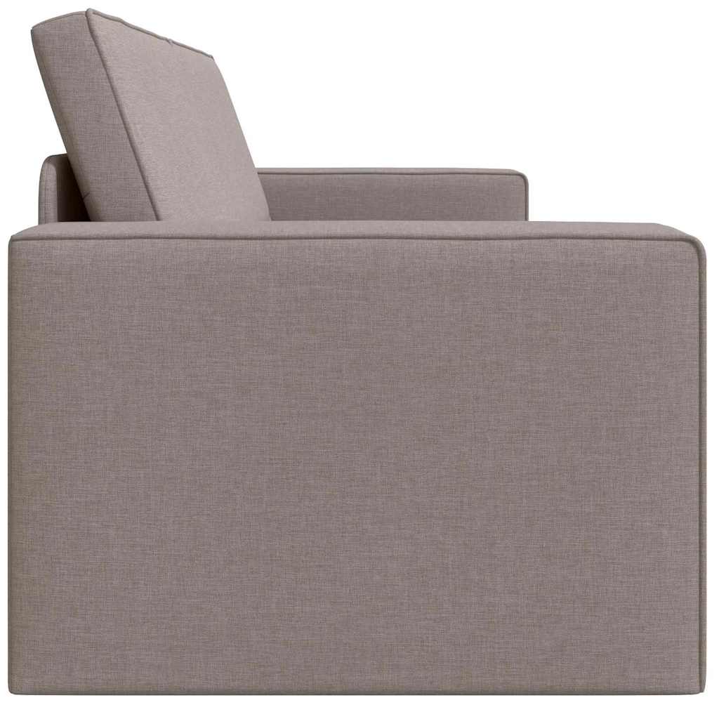 Floor Sofa Bed Taupe 245 x 78 x 77 cm Fabric
