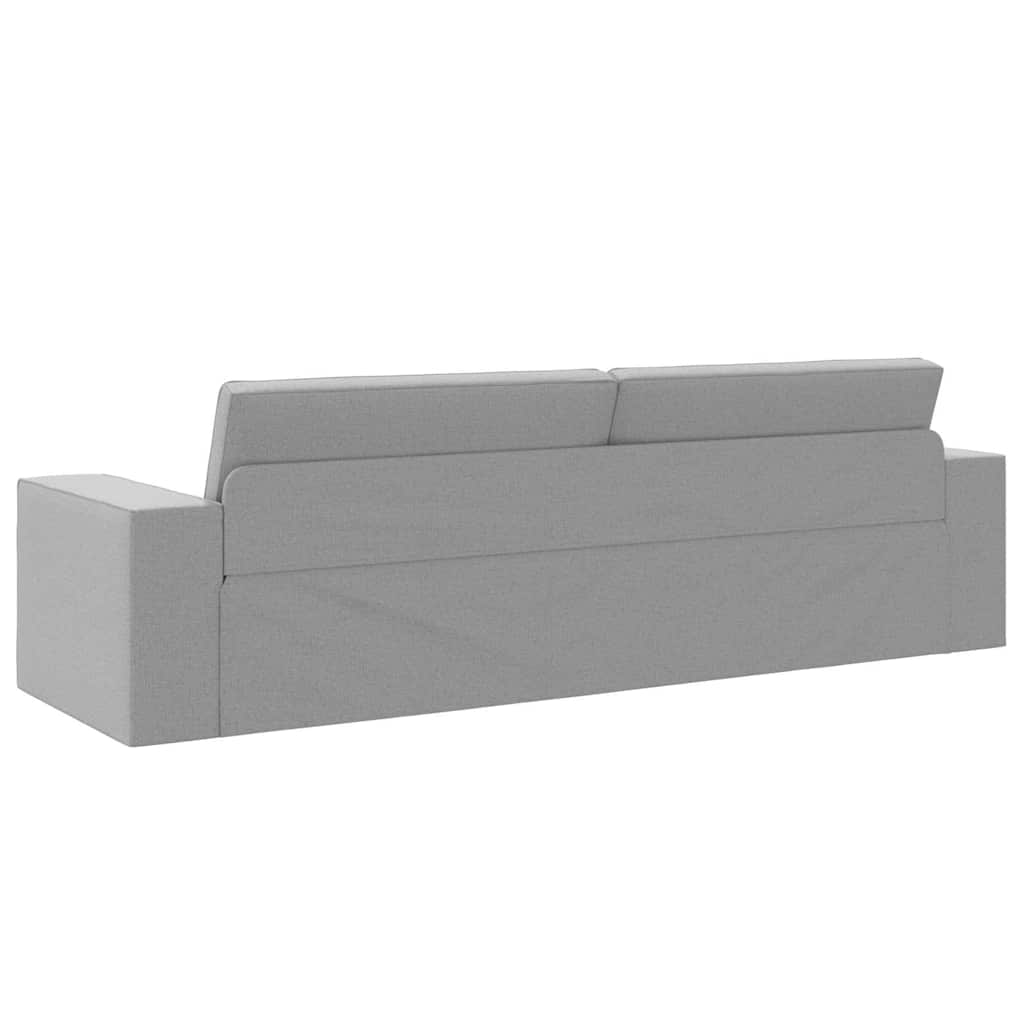 Floor Sofa Bed Cloud grey 245 x 78 x 77 cm Fabric