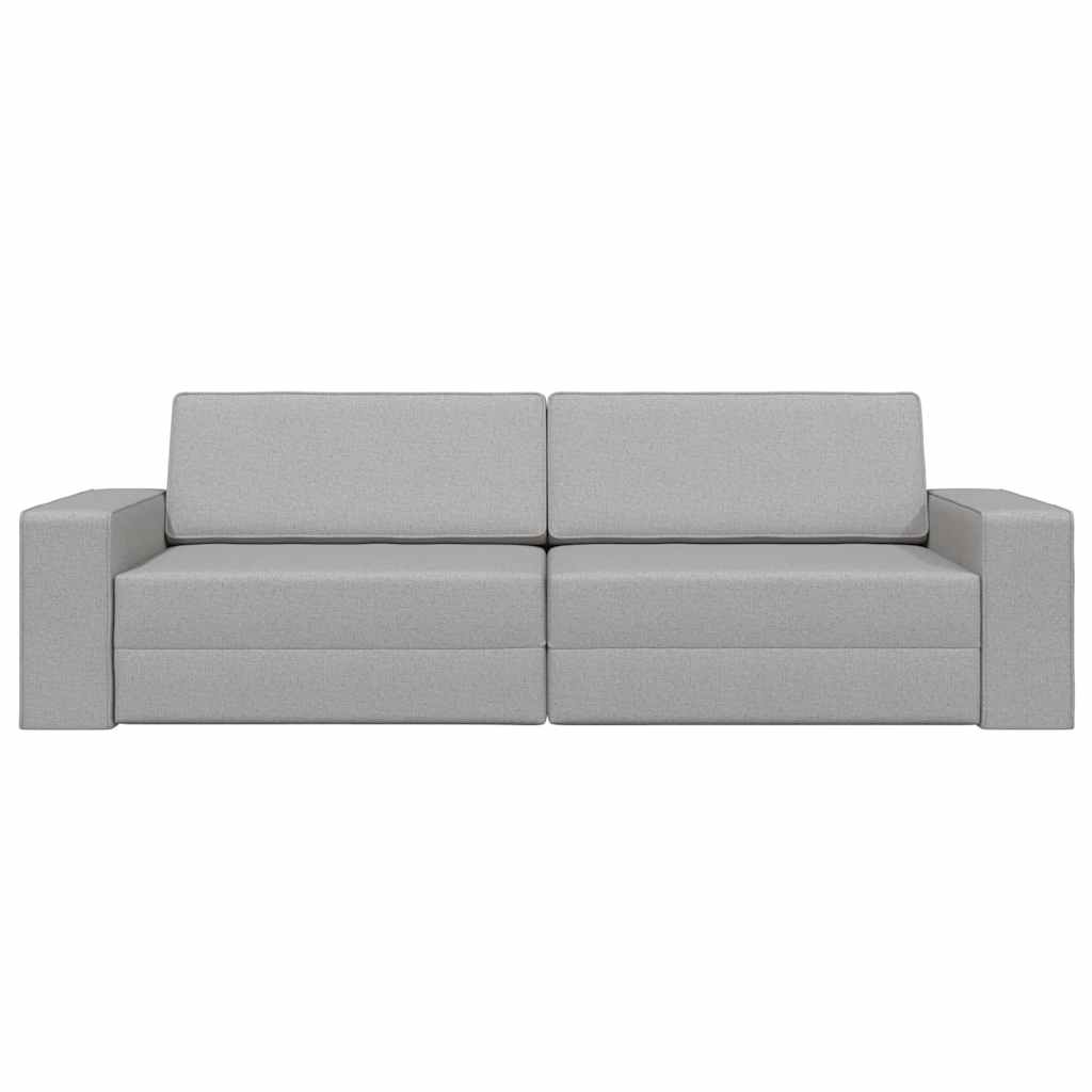Floor Sofa Bed Cloud grey 245 x 78 x 77 cm Fabric
