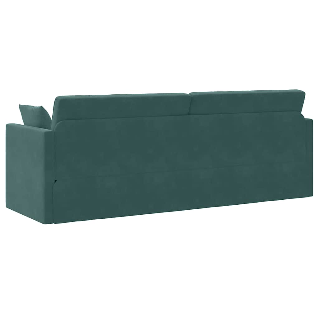 Sofa Bed Dark green 213 x 70 x 77 cm Velvet
