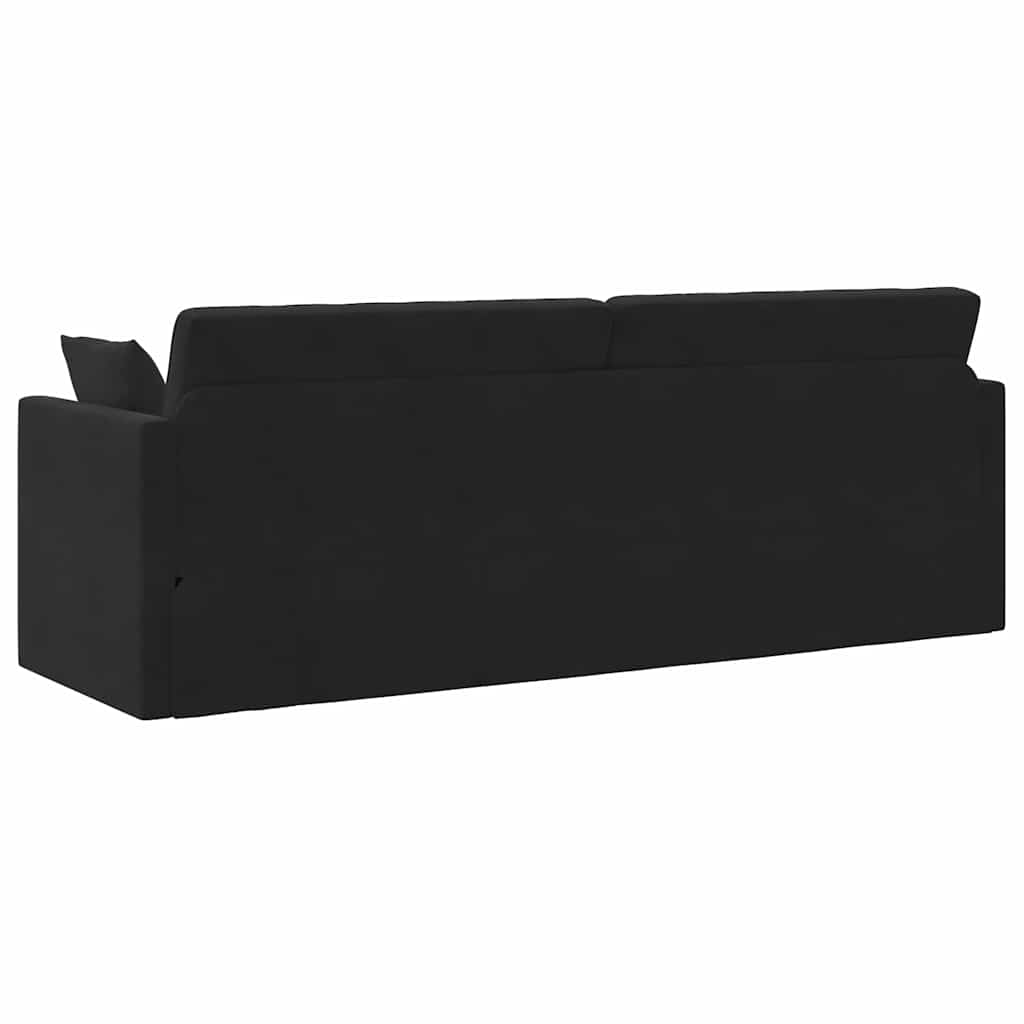 Sofa Bed Black 213 x 70 x 77 cm Velvet