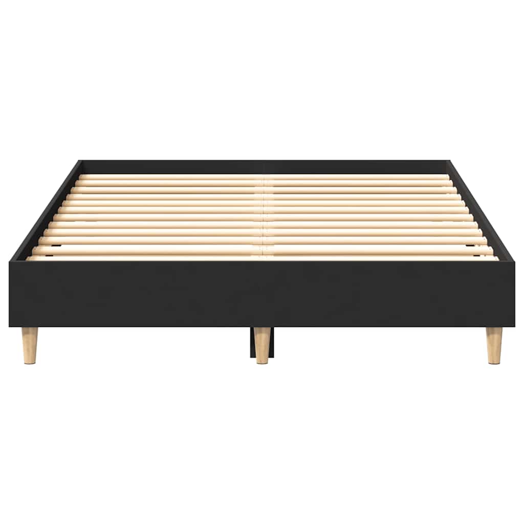 Bed Frame No Mattress Black 120x200 cm Engineered Wood