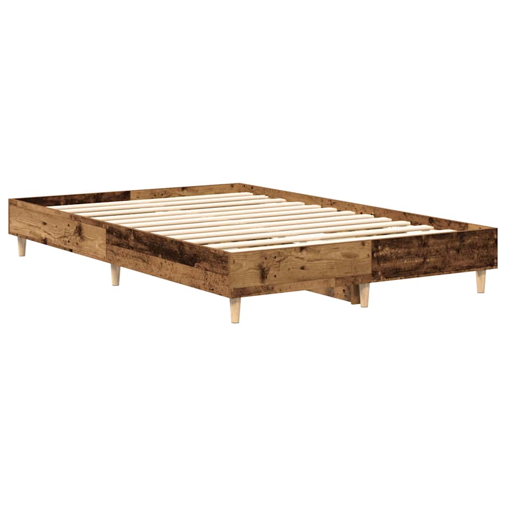 Bed Frame No Mattress Old Wood 120x200 cm Engineered Wood