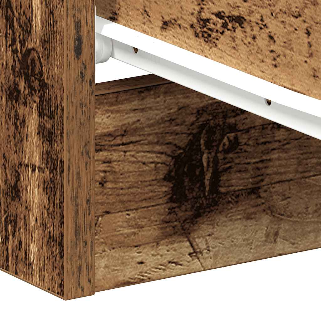 Bedside Cabinet Old Wood 38x35x55 cm Engineered Wood