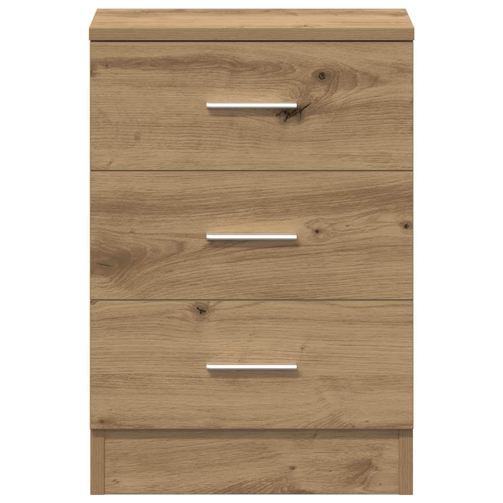 Bedside Cabinets 2 pcs Artisan Oak 38x35x55 cm Engineered Wood