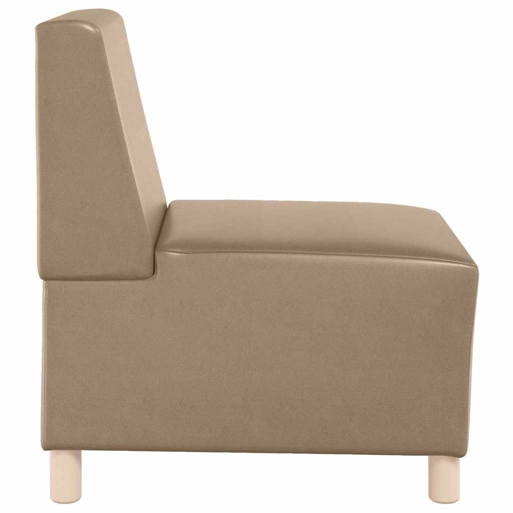 | Modular Sofa Unit Armless | Cappuccino 55 x 74 x 82 cm
