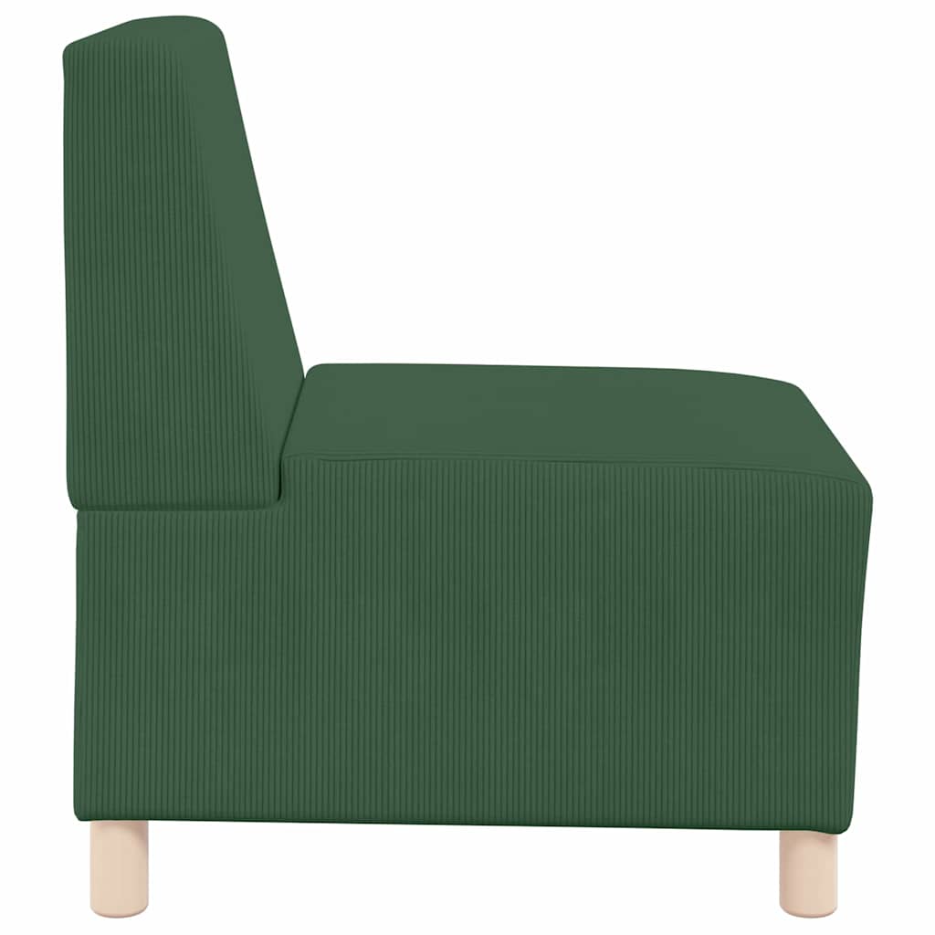 | Modular Sofa Unit Armless | Jungle green 55 x 74 x 82 cm