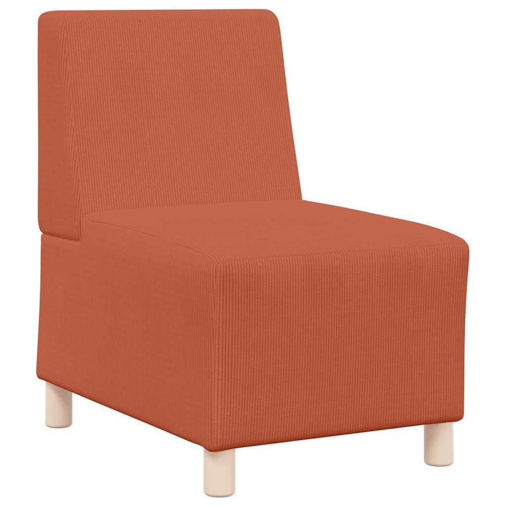 | Modular Sofa Unit Armless | Orange 55 x 74 x 82 cm