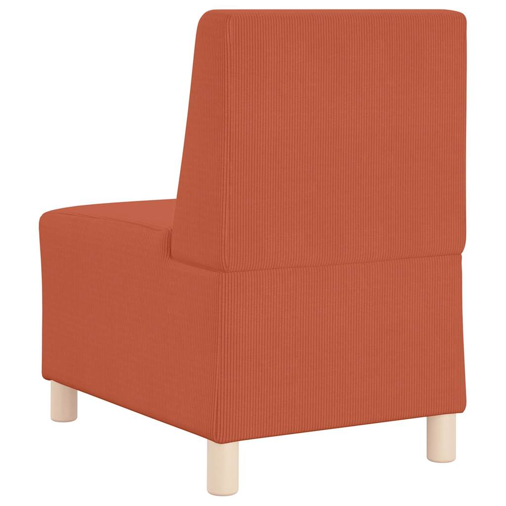 | Modular Sofa Unit Armless | Orange 55 x 74 x 82 cm