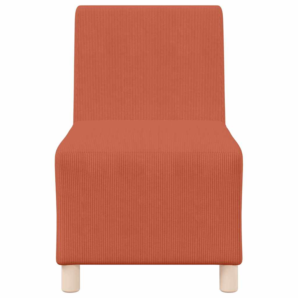 | Modular Sofa Unit Armless | Orange 55 x 74 x 82 cm