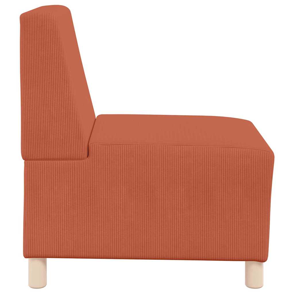 | Modular Sofa Unit Armless | Orange 55 x 74 x 82 cm