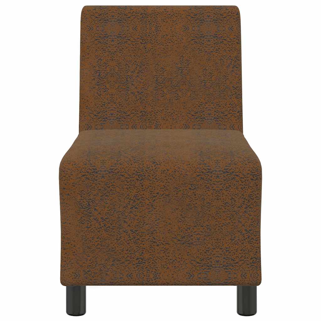| Sofa Chair | Brown 55 x 74 x 82 cm Faux suede leather